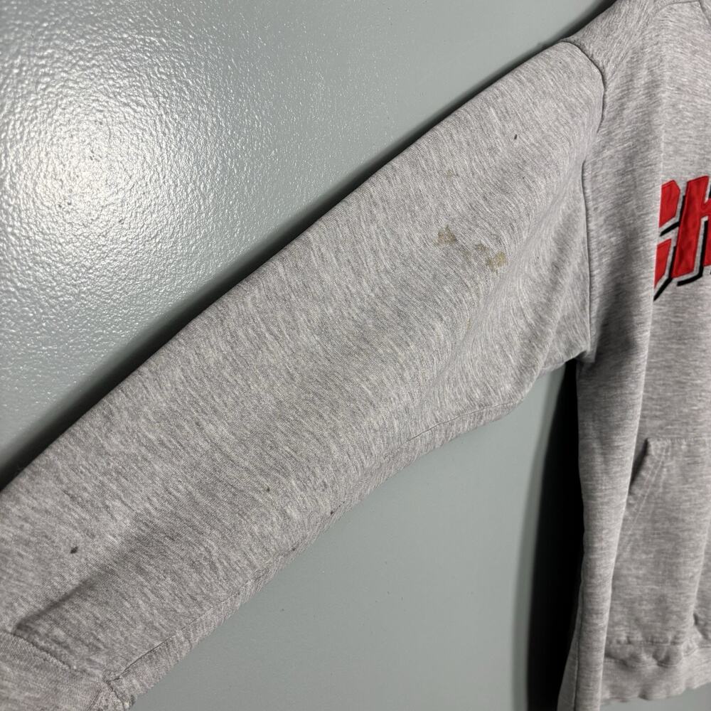 Vintage Y2K Kansas City Chiefs Hoodie Puma KC Arrowhead Grey Medium 2000 - Picture 6 of 12